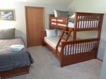 Upstairs Second Bedroom with Bunk and Twin